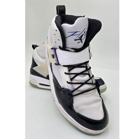 Jordan Flight 45 High Concord DC2571-100 White Black Basketball Shoe Men's 11 - Picture 2 of 11
